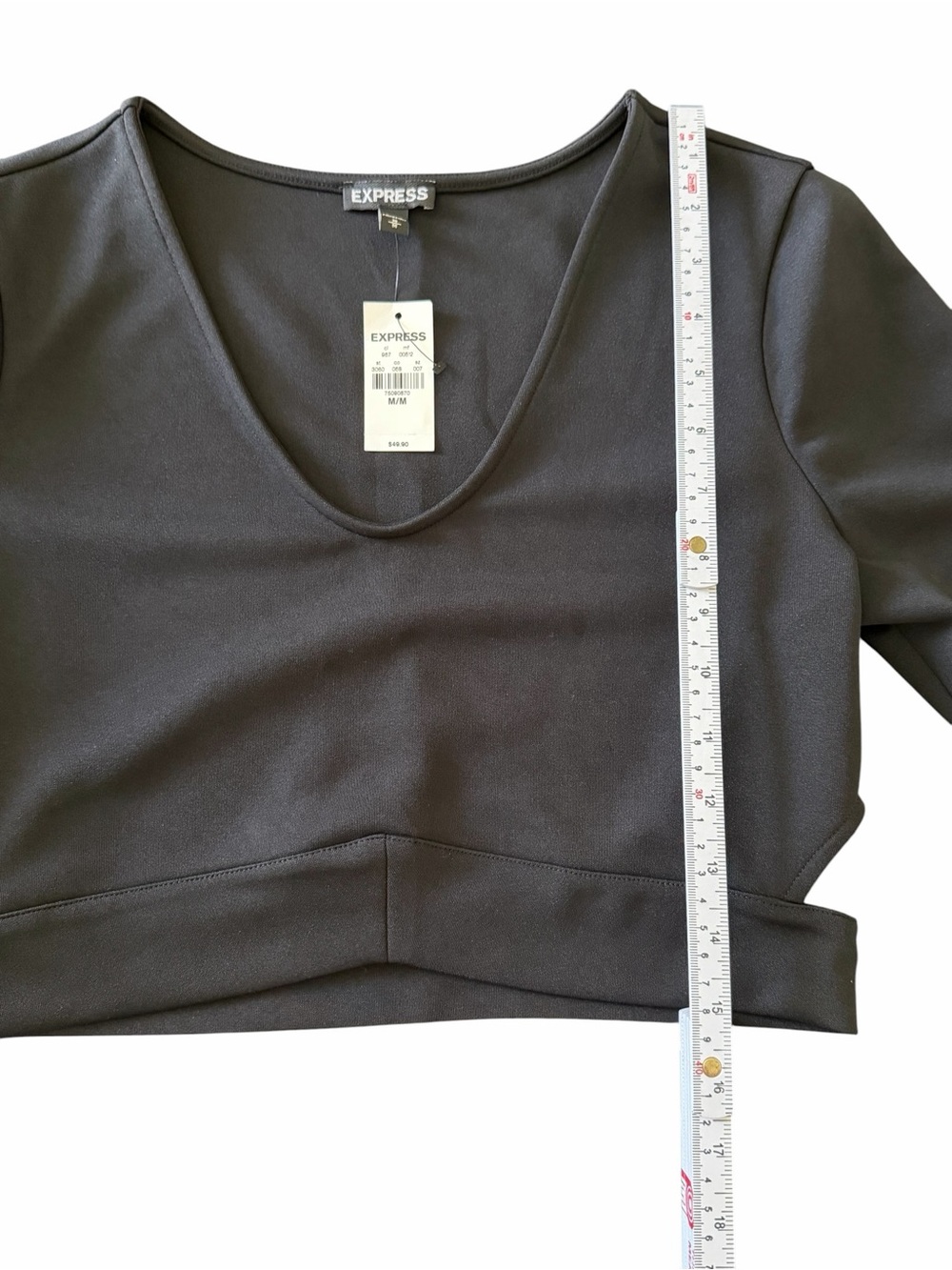 Express Scoop Neck Crop Top - Picture 6 of 8